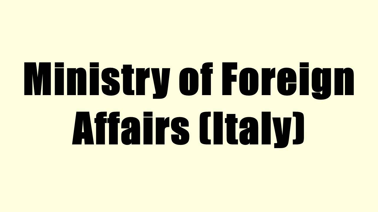 Ministry of Foreign Affairs (Italy)