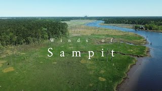Georgetown SC Rice Fields - Winds of Sampit - drone footage of the Sampit river
