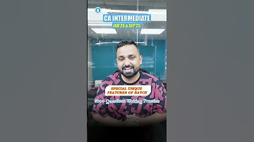 📢 CA Inter Adv. Acc. Regular Batch Announcement | Sept 