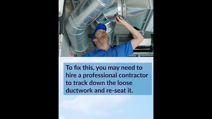 Is Your Ductwork Making Noises? ⚡Banging And Clatter Mean Something’s The Matter #shorts