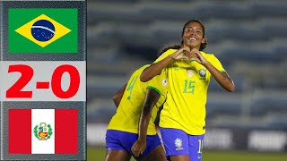 Brazil vs Peru Highlights | CONMEBOL Feminino SUB-20 2024 Final Group | 5.5.2024