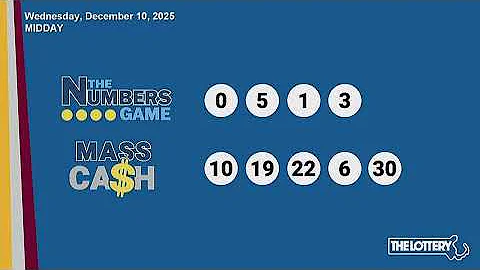 Midday Drawings: Wednesday, December 10, 2025