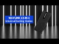 Triple Monitor Setup Made Easy! WAVLINK WL-UG69PD25 PRO Docking Station – 2x DP + 3x HDMI