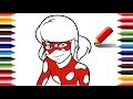 Como Desenhar e Colorir a Lady Bug | Animações e Desenhos para Crianças