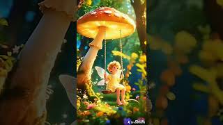 fairy children playing on the swing#illustartion #fantasy #anime #animation #funnyvideo