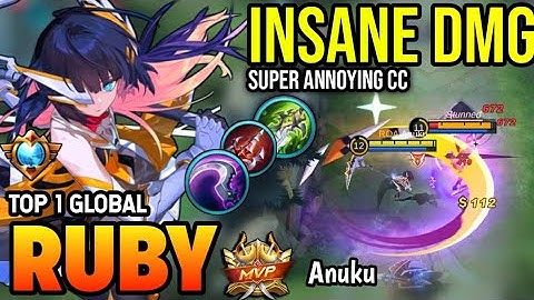 RUBY BEST BUILD 2023 | TOP 1 GLOBAL RUBY GAMEPLAY | MOBILE LEGENDS✓