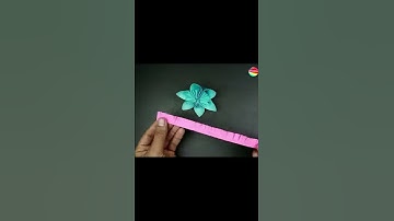 Easy | Origami Flower Tutorial | How To Make Paper Flowers | Latest Crafts | #shorts #youtubeshorts