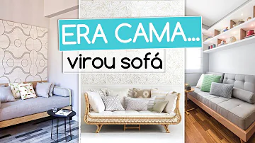 Como transformar um colchão de casal em sofá?