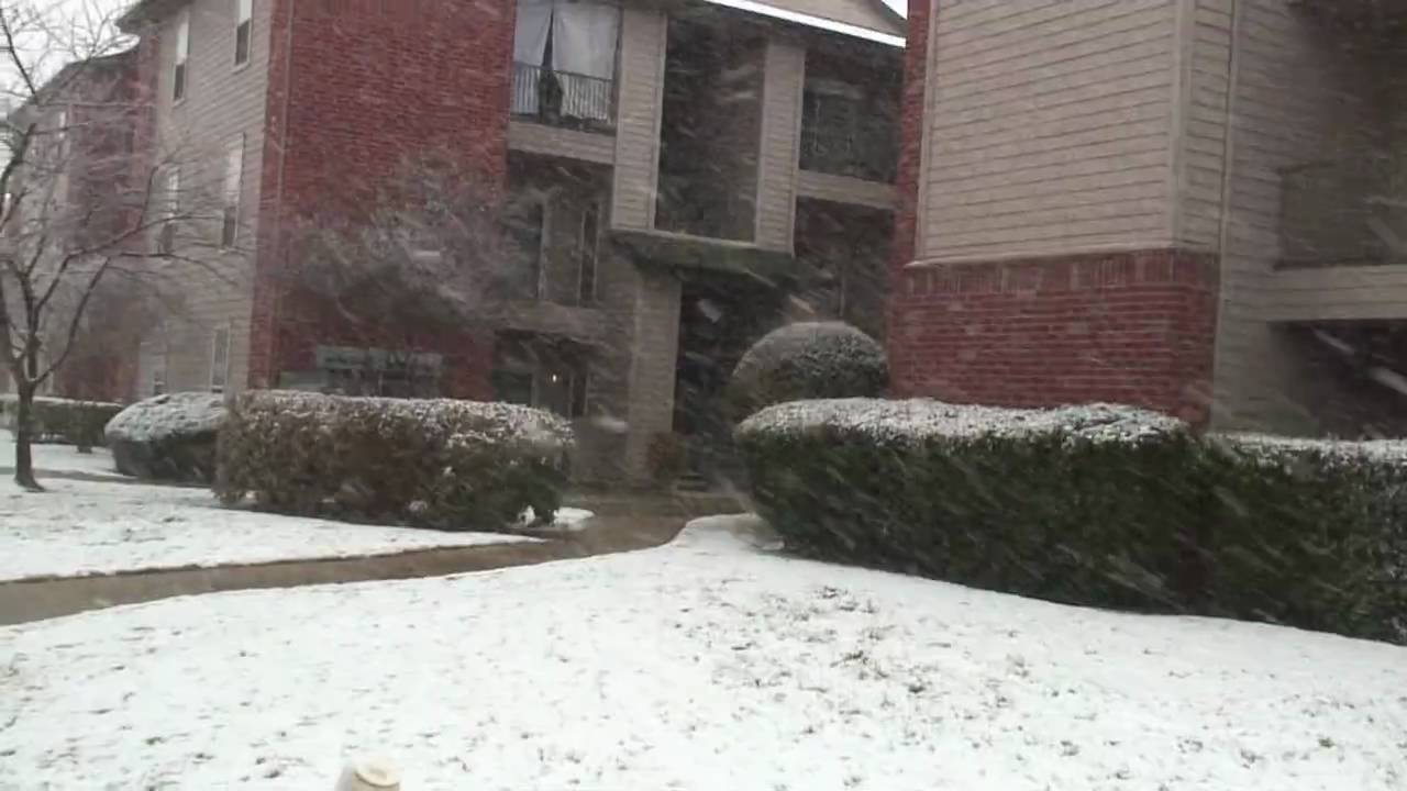 Snow in Waco, Texas YouTube