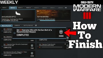 How To Get Operator Gun-Butt & Melee Kills In Modern Warfare 3 (Weekly Challenges)