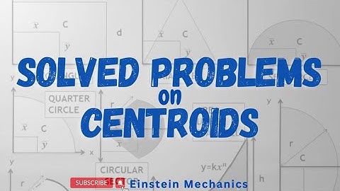 Ep 13 | Problems Solved On Centroids | Composite Shapes
