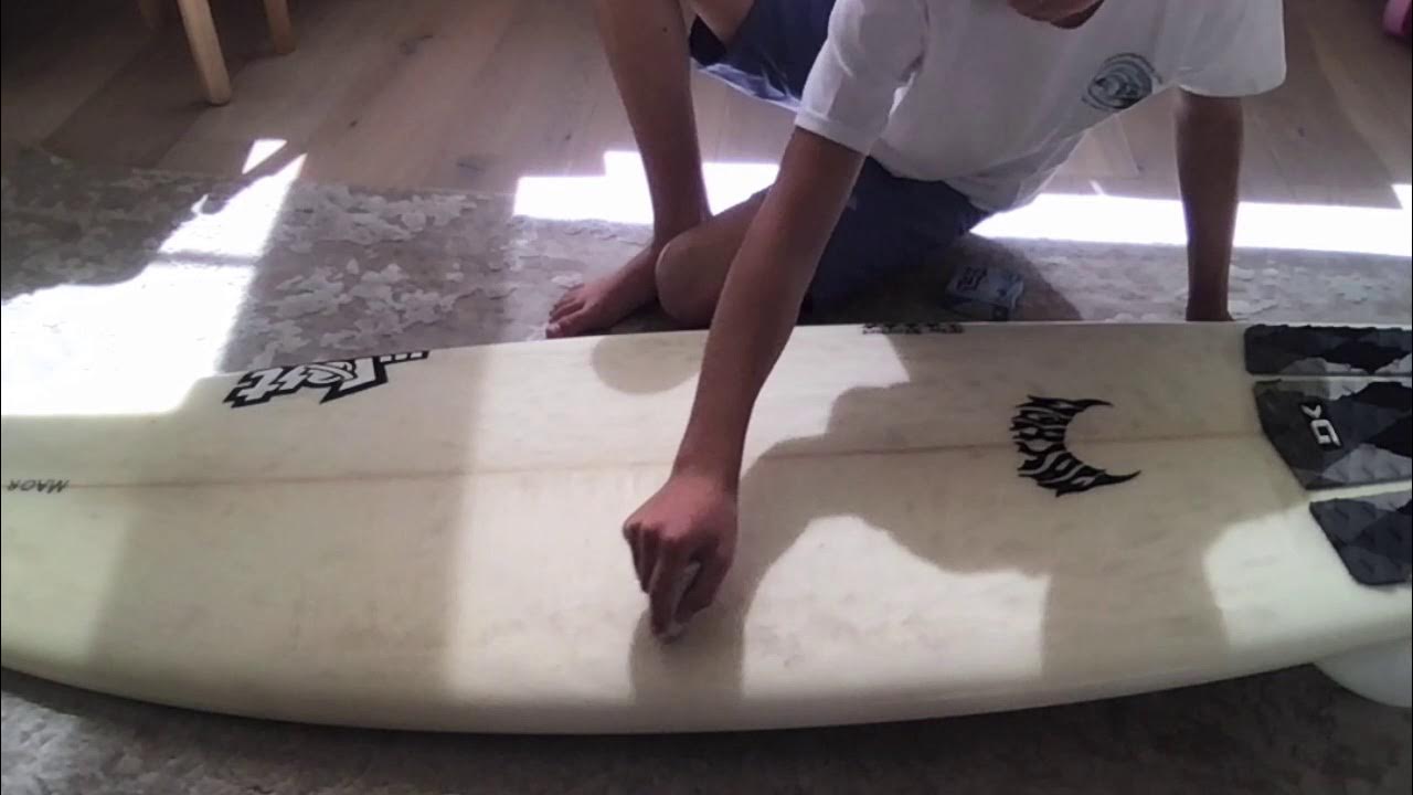 How To Dewax And Wax A Surfboard YouTube