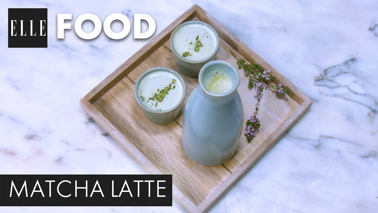 Recette - Matcha Latte (avec La Guinguette d'Angèle)┃ELLE Cuisine - YouTube