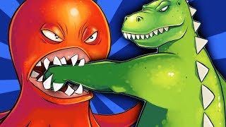 ОГРОМНЫЙ ОСЬМИНОГ против ГОДЗИЛЛЫ Веселое видео для детей в необычной игре про Осьминога #ФГТВ ОГРОМНЫЙ ОСЬМИНОГ против ГОДЗИЛЛЫ Веселое видео для детей в необычной игре про Осьминога #ФГТВ