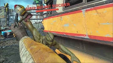 Shooting a mini nuke out of super mutant