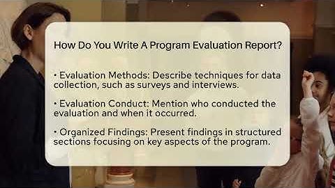 How Do You Write A Program Evaluation Report? - Inside Museum Walls