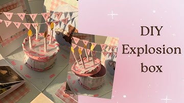 DIY Birthday Explosion Box 🎂 | Easy Handmade Gift Box Tutorial 🎁 