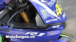 MotoSaigon.vn | Yamaha R1 2015 decal MoviStar - Akrapovic Full Titanium