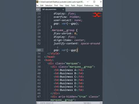Marquee | HTML CSS - YouTube