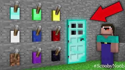 Minecraft NOOB vs PRO: CAN NOOB CHOOSE RIGHT LEVER TO OPEN RAREST DIAMOND DOOR? 100% trolling