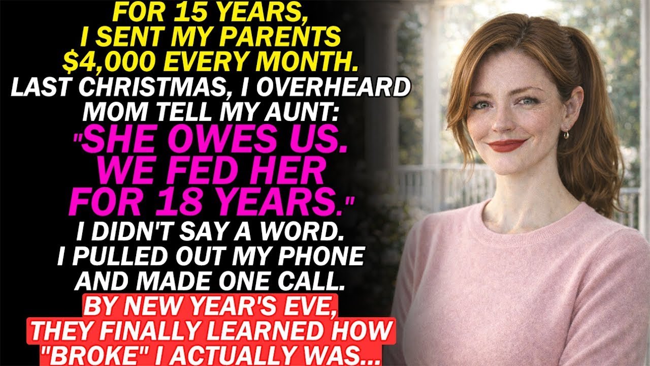 My Parents Said I 'Owed Them' For Raising Me—On New Year's Eve, I Showed The Family 15 Years Of...