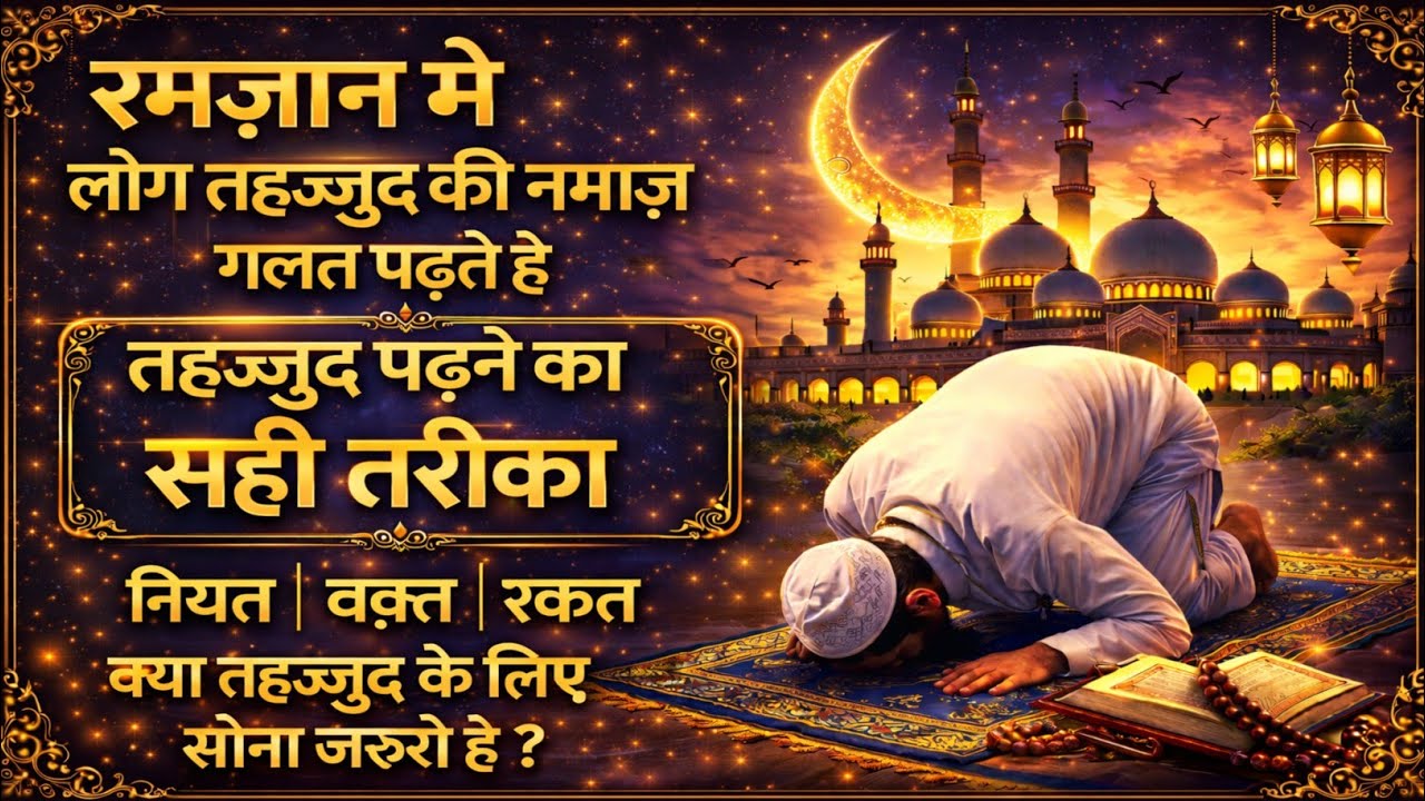 रमज़ान में तहज्जुद की नमाज़ का सही तरीका | नियत, वक्त, रकअत और जरूरी बातें