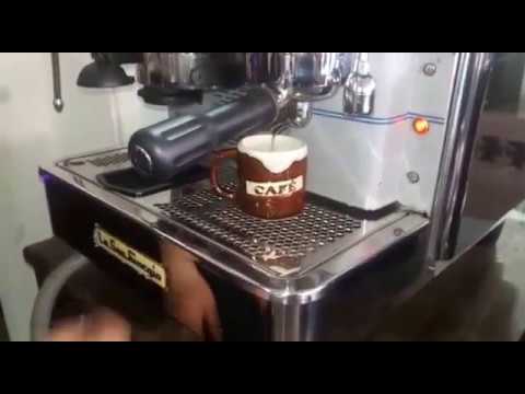 Prepara tinto colombiano en capuchinera maquina de cafe expresso espresso  express lasangiorgio - YouTube