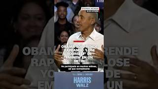 Obama sorprende rapeando “Lose yourself” de Eminem en un mitin
