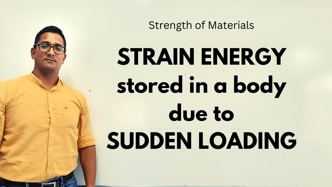 Strain Energy stored in a body due to Sudden Loading | Strength of Materials | Strain Energy