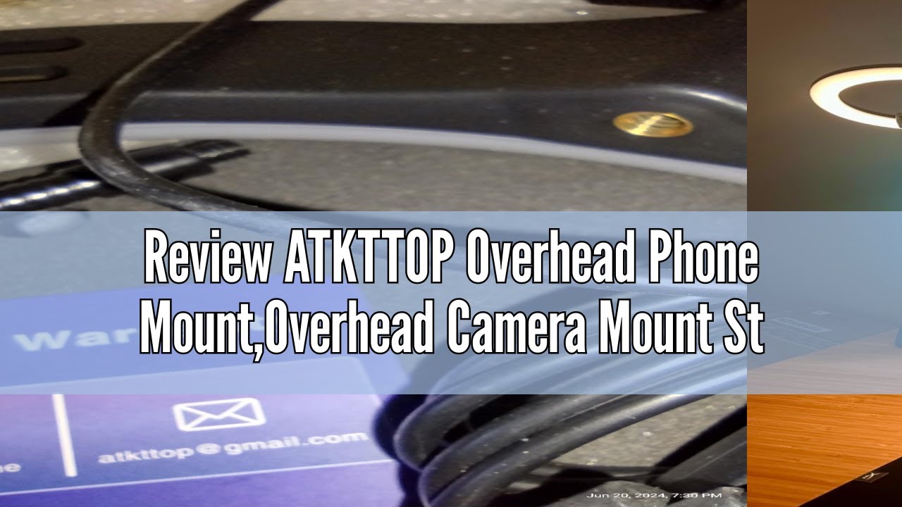 Review ATKTTOP Overhead Phone Mount,Overhead Camera Mount Stand[Anti-Shaking] with 10.5" Ring Light,
