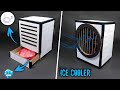 How to make air cooler at home  diy cardboard air cooler      