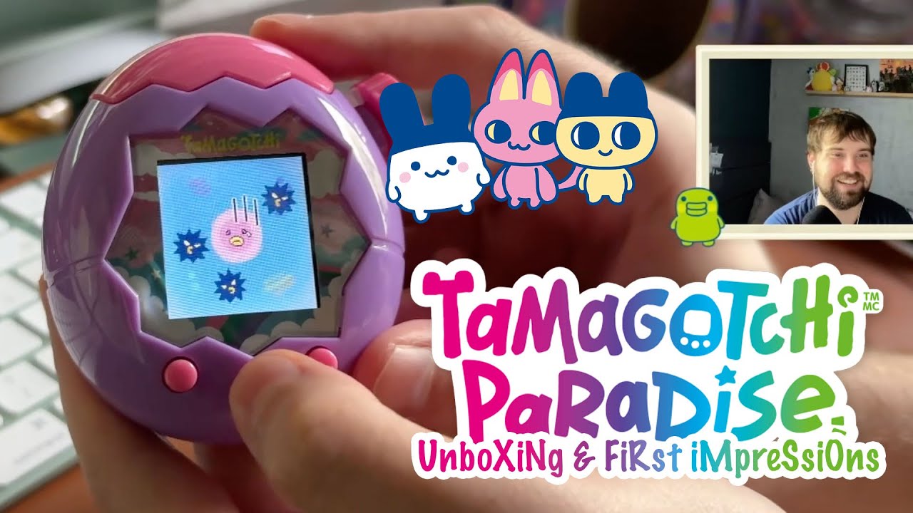 Tamagotchi Paradise Purple Sky Unboxing and Colour Comparison Video
