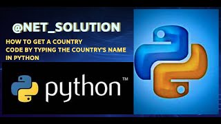 how to write a python program to get a country code, when a user input's there country