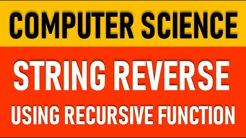 String Reverse using recursive function in python