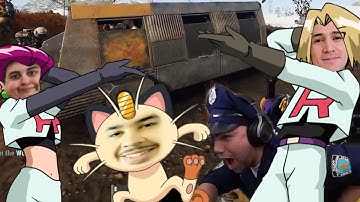 Team Rocket steals an armored police vehicle - xQc Rust Episode 8