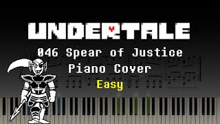 Undertale - 046 Spear Of Justice - Easy Pianosynthesia