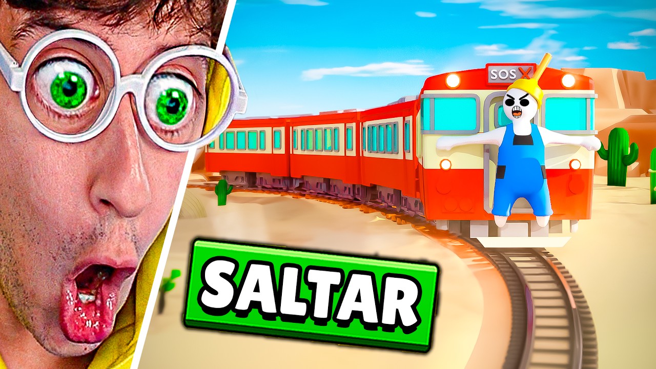 Hay que PARAR el TREN sin FRENOS 👨🏻‍🚒🚨!! (desastre 🔥) - Wobbly Life Sos Ops #5