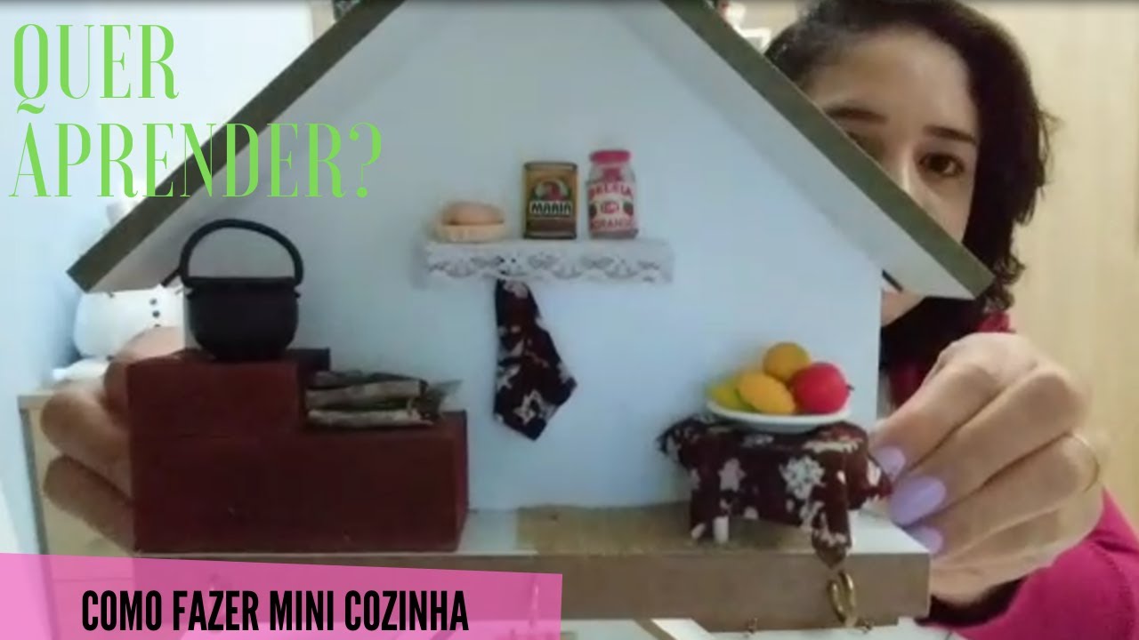 Como fazer uma mini cozinha porta chaves