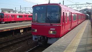 名鉄3521F+3172F 急行岐阜行き 伊奈駅発車