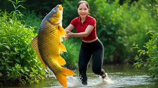 REWIND TIMELAPSE –365 Days Harvesting Catching 200kg+ Monster Carp & Go to Market Sell Giant Catfish