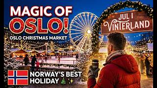Oslo Christmas Market 🎄 Winter Wonderland in Oslo ❄️#norway #christmas #europe #winter #snow #travel