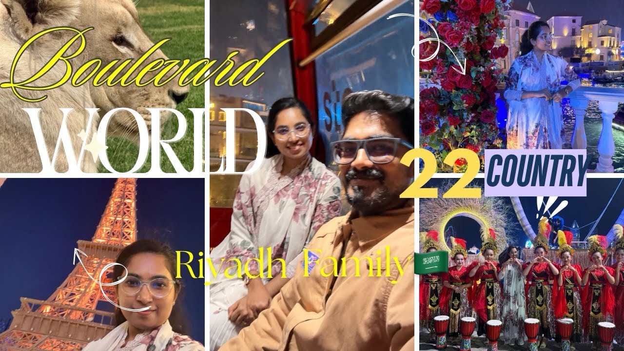 We Travelled 22 Countries in a Day | Boulevard World Riyadh🇸🇦| Weekend Vlog Malayalam 
