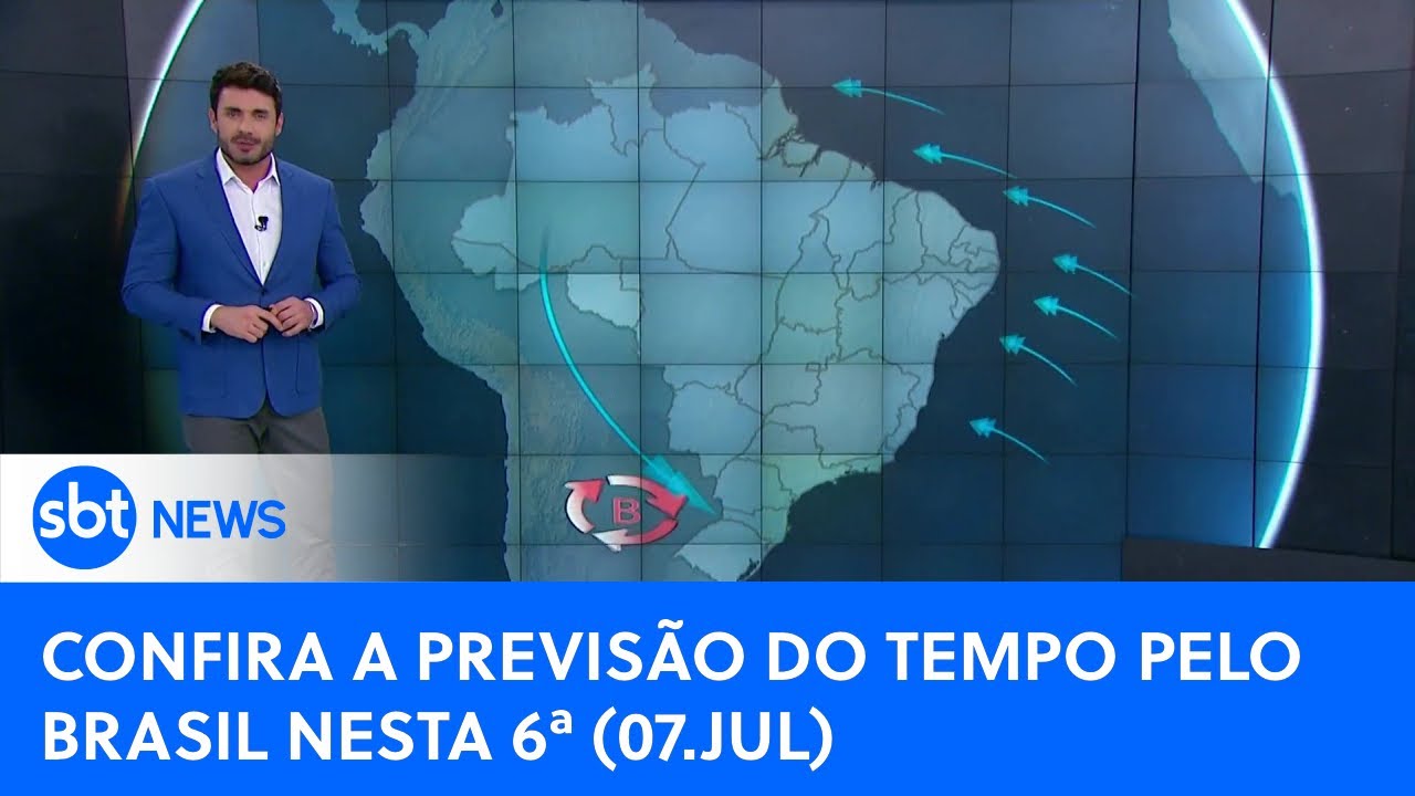 Previsão: Instabilidade aumenta no Sul; tempo seco no centro do país