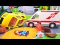 Police Car and Ambulance - Toy Videos for Kids | New Cartoons about cars rescuers