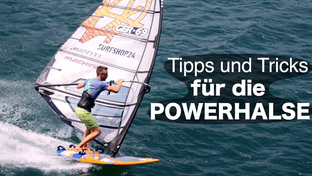 Windsurf-Lernen: Die Powerhalse stehen & durchgleiten!  | Tutorial