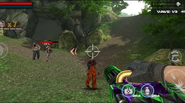 ZOMBIE HORDE CHAOS! Dead Trigger Machine Gun Massacre! Too much action! 💥 #zombie #deadtrigger #100k