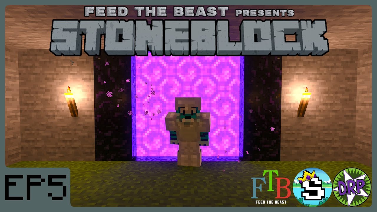 Stoneblock - EP5 - Nether Going There Again! - Minecraft Bedrock Addon - Windows 10, Mobile, Console