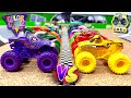 Toy diecast monster truck racing tournament  16 custom built color craze monster jam monster trucks