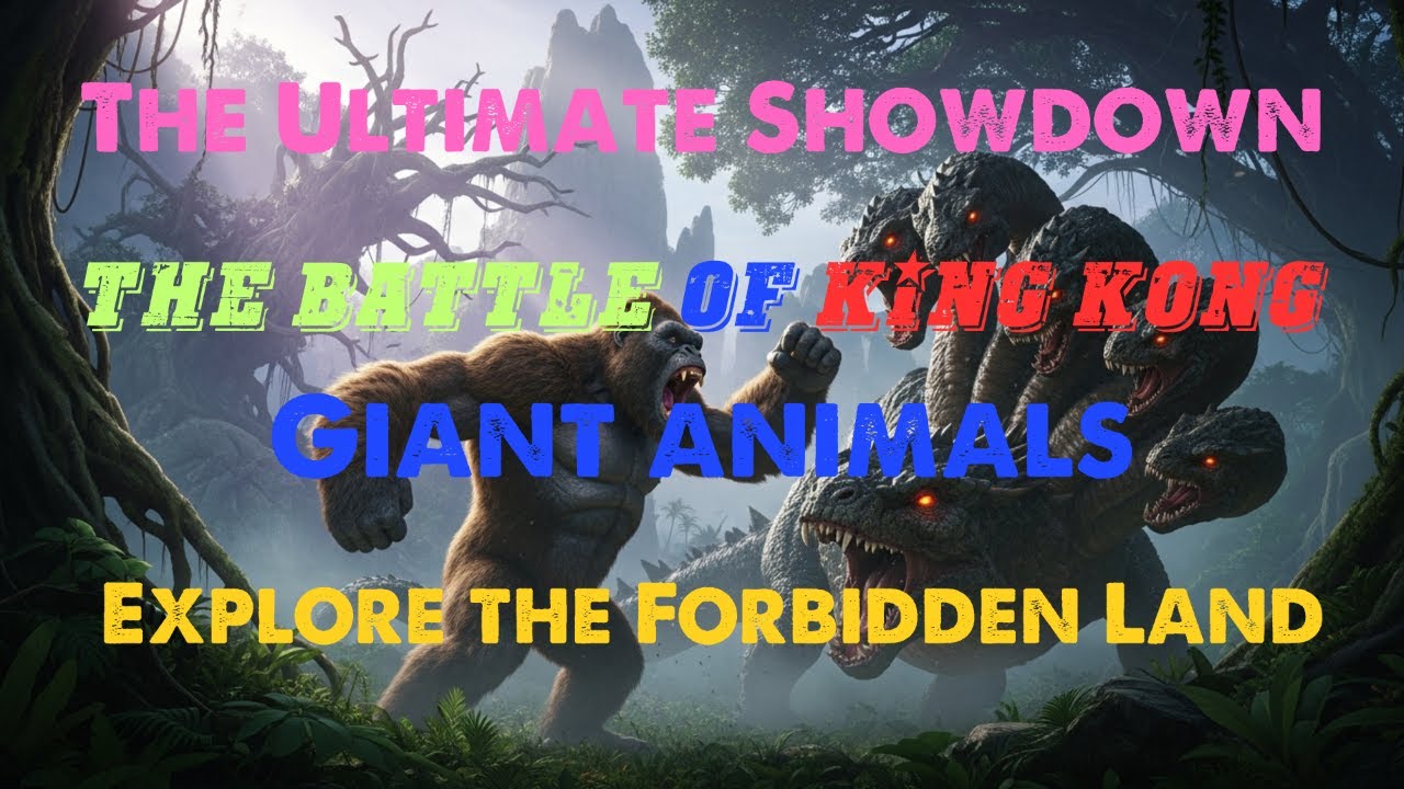 The Ultimate Showdown: The battle of King Kong vs Giant animals Explore the Forbidden Land