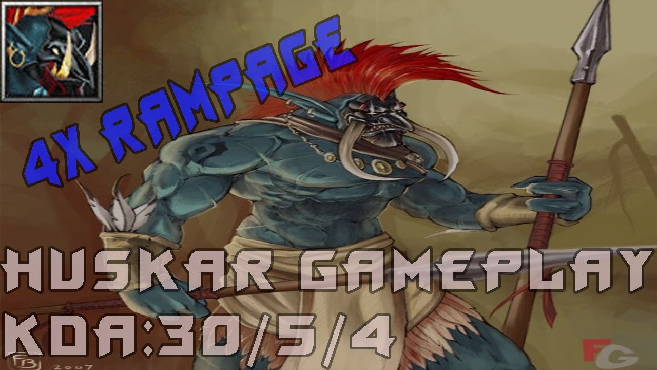 DotA Huskar 4x Rampage [Yanns Gameplay]